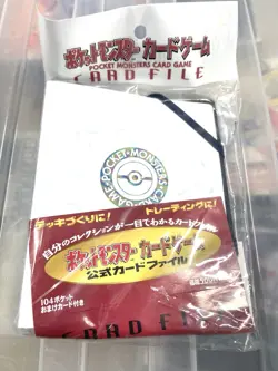 Pokemon Pocket Monster Mini Card File Japanese Holds 104 Cards With Electabuzz - Image 1