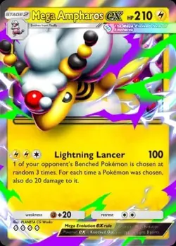 Pokemon Pocket TCG | Mega Ampharos Ex | 4 Diamond | DIGITAL CARD - Image 1
