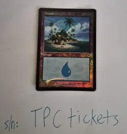 FOIL Island - Invasion - MTG Magic Card - NM Near Mint - TCG Value $8 - Image 1