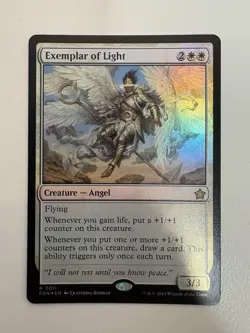 Exemplar of Light Foil MTG Magic the Gathering Card NM Near Mint FDN - Image 1
