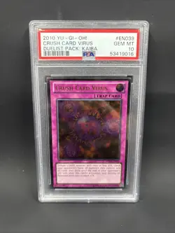 2010 Yu-Gi-Oh! Crush Card Virus Duelist Pack EN039 PSA GEM MT 10 - Image 1