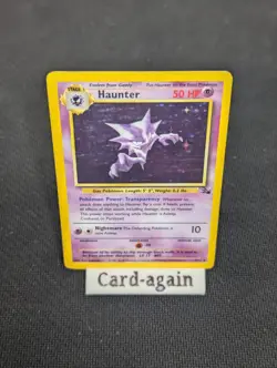 Pokemon TCG Haunter Fossil Unlimited Rare Holo Card 6/62 - MP - Image 1