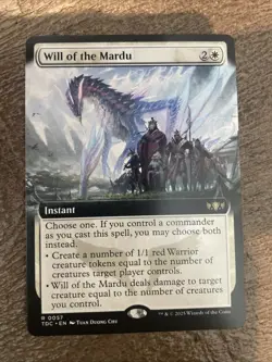 Will of the Mardu Extended Art Non-Foil Commander Tarkir Dragonstorm NM Freeship - Image 1