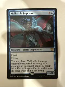 MTG Malleable Impostor Wilds of Eldraine Commander 10 - Image 1
