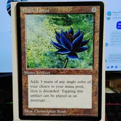 MTG -- PROMO --- BLACK LOTUS (SCRYE) 6 X 9 --- LIGHT FLAWS - Image 1
