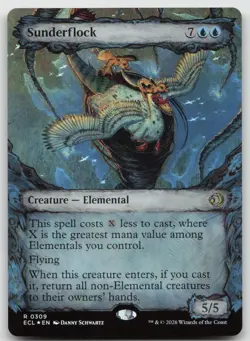 Sunderflock (Showcase) R Foil Lorwyn Eclipsed 309 NM - Image 1