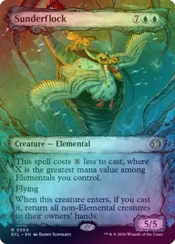 (FOIL SHOWCASE) Sunderflock (309) - Lorwyn Eclipsed (ECL) - MTG - Image 1