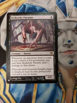 Kederekt Parasite MTG Conflux / The List Black Rare Creature NM x1 - Image 1