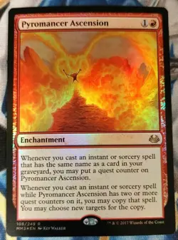 Pyromancer Ascension FOIL MTG Modern Masters 2017 Red Rare Near-Mint x1 JS1 - Image 1