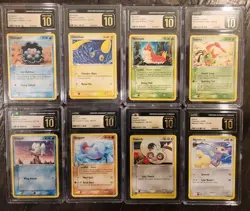 Pokemon Vintage lot of 8 CGC pristine 10 slabs, Quagsire, Aipom, Unseen Forces - Image 1