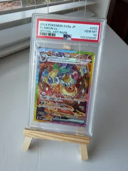 2024 POKEMON JPN SV8A-TERASTAL FEST EX SPECIAL ART RARE #202 FLAREON EX PSA 10 - Image 1
