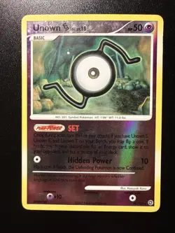 FREE SHIPPING Pokemon TCG - Unown (S) 39/132 - Reverse Holo Rare Secret Wonders - Image 1