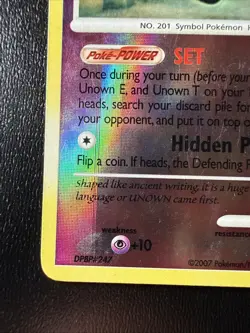 FREE SHIPPING Pokemon TCG - Unown (S) 39/132 - Reverse Holo Rare Secret Wonders - Image 5