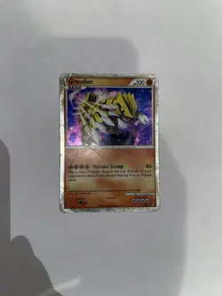 Pokemon Groudon SL4 Shiny Holo Rare Call of Legends - Image 1
