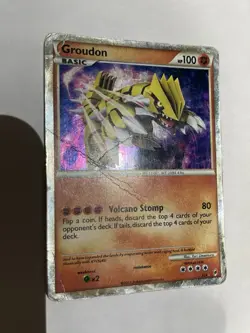Pokemon Groudon SL4 Shiny Holo Rare Call of Legends - Image 2