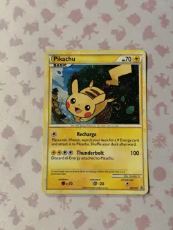 Pikachu - HGSS03 - Holo Rare - S&M Black Star Promo - Pokemon TCG - LP SWIRL - Image 1