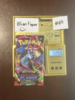VERY HEAVY! BIG HITUUU 22.55g Phantasmal Flames Pokemon TCG Booster (SEALED) - Image 1