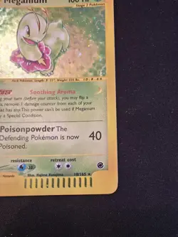 2002 Pokemon TCG Meganium 18/165 Expedition Holofoil Rare LP-MP Light-Mod Play - Image 4
