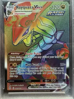 Pokemon Rayquaza VMAX Rainbow 217/203 Evolving Skies PSA 10 Gem Mint - Image 2