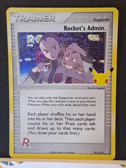 Pokemon TCG Rocket's Admin Celebrations: Classic Collection 86/109 Holo NM/MT - Image 1