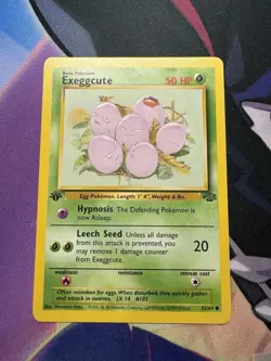 1st Edition Exeggcute 52/64 Jungle Common Pokemon TCG Vintage WotC 1999 NM - Image 1