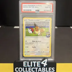 Eevee On The Ball 002/005 - PSA 10 (Pokemon Futsal) - Image 1