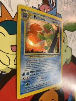 Politoed Holo Rare 8/75 - Pokemon - Neo Discovery Unlimited Swirl NM / LP - Image 2