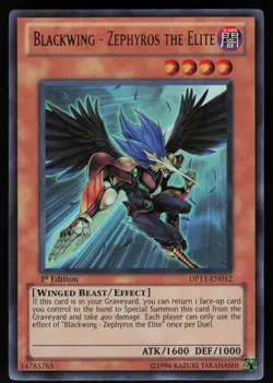 Blackwing - Zephyros the Elite DP11-EN012 Ultra Rare 1st Edition Yu-Gi-Oh - Image 1