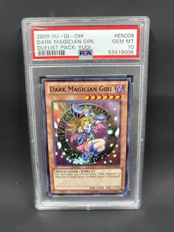 2009 Yu-Gi-Oh! Dark Magician Girl Duelist Pack EN008 PSA GEM MT 10 - Image 1