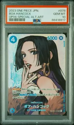 2023 One Piece Japanese Boa Hancock #078 OP04 Special Alt Art PSA 10 Gem Mint - Image 1