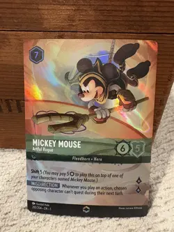Disney Lorcana Mickey Mouse - Artful Rogue 210/204 ENCHANTED (The First Chapter) - Image 1
