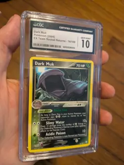 (POP 22) CGC 10 GEM MINT Team Rocket Returns Dark Muk 16/109 Pokemon Card 2004 - Image 2