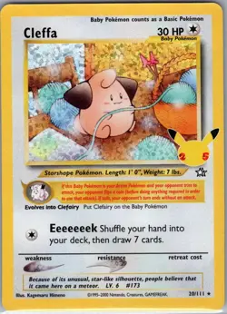 Cleffa 20/111 Celebrations: Classic Collection - Pokemon Card - NM - Image 1