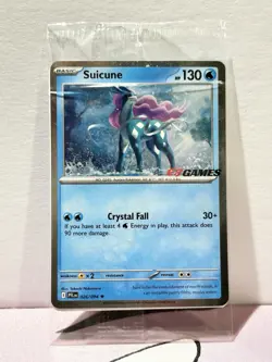 Suicune 026/094 EB Games Stamped Promo Holo Phantasmal Pokemon Card - SEALED - Image 1