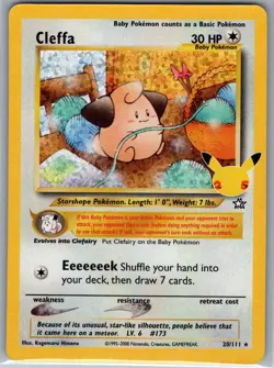 Cleffa 20/111 Celebrations: Classic Collection - Pokemon Card - NM - Image 1