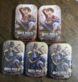 ONE PIECE CARD GAME - Mini TIN PACK Lot Of 5 Tins Set VOL. 2 - Image 1