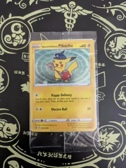 Pokemon Center Special Delivery Pikachu SWSH074 Holo Promo Card SEALED - Image 1