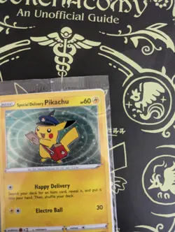 Pokemon Center Special Delivery Pikachu SWSH074 Holo Promo Card SEALED - Image 3