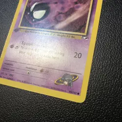 Sabrina's Gastly 093/132 Gym Heroes First Edition Pokemon Card Mint/NM - Image 3