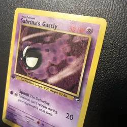 Sabrina's Gastly 093/132 Gym Heroes First Edition Pokemon Card Mint/NM - Image 4