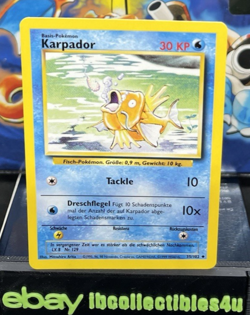 Pokemon Card Karpador 35/102 German Base Set Never Played 1999 WOTC FREE SHIP - Image 1