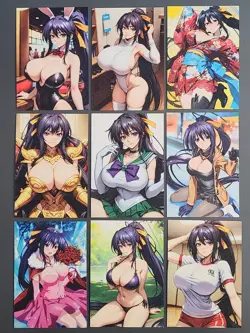 DxD Akeno Cosplay - High School DxD ACG Doujin Goddess Frosted Cards - Image 1