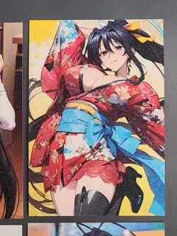 DxD Akeno Cosplay - High School DxD ACG Doujin Goddess Frosted Cards - Image 4