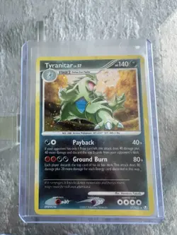 Tyranitar 17/123 Holo Rare, Diamond Pearl Mysterious Treasures, Pokemon Card - Image 1