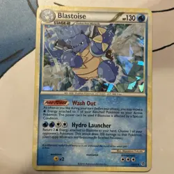 Pokemon TCG card Blastoise HS Unleashed Cracked Ice Holo 13/95 MINT - Image 1