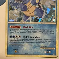 Pokemon TCG card Blastoise HS Unleashed Cracked Ice Holo 13/95 MINT - Image 5