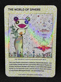Louis Vuitton x Murakami The World Of Sphere Trading Card 038 Japanese - Image 1