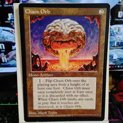 MTG -- PROMO --- CHAOS ORB (SCRYE) 6 X 9 --- LIGHT FLAWS - Image 1