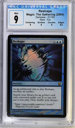 RESHAPE Darksteel Foil Rare CGC 9 Q+ MTG [Nostalgium] - Image 1