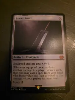 Magic BUSTER SWORD FINAL FANTASY M 0255 FFVII FIN EN CARD FFC Mtg Tcg - Image 1